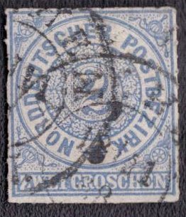 North German Confederation - 5 1868 Used