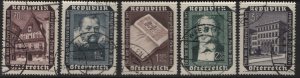 AUSTRIA  B281-B285  USED   RECONSTRUCTION SET 1953