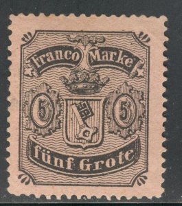 GER_3 - GERMANY.  BREMEN. 1856 5 Gr. stamp. Mint