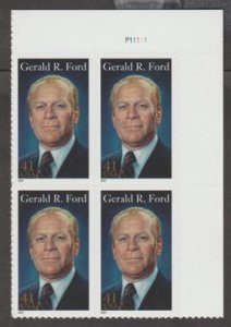 U.S. Scott #4199 Gerald R. Ford Stamp - Mint NH Plate Block