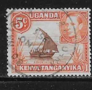 Kenya Uganda Tanzania 68a 5c Dhow on Lake Victoria single Used