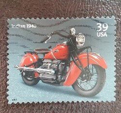 US Scott # 4085; used 39c Indian Motorcycle, 2006; VF/XF centering