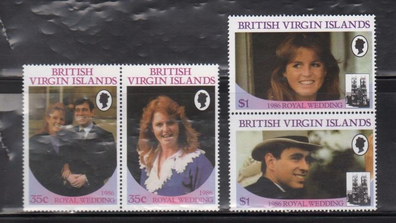 British Virgin Islands 537-40 Royal Wedding Mint NH (BC)