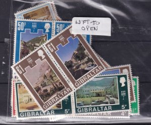 Gibraltar QEII 1971 Pair Set To £1 SG255/286 Fine Used BP16177