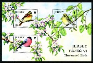 Jersey 1614-1615 MNH 2012 Birds Sparrow, Chaffinch, Blue Tit, Blackbird, x20187
