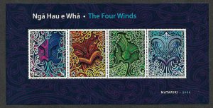 2020 NEW ZEALAND  SG: MS N/A - THE FOUR WINDS - UNMOUNTED MINT MINI SHEET