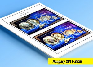COLOR PRINTED HUNGARY 2011-2020 STAMP ALBUM PAGES (97 illustrated pages)