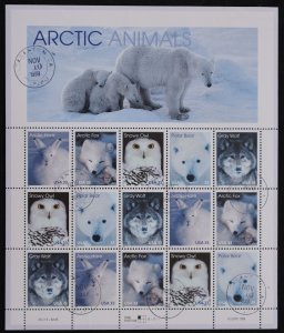 U.S. Used #3292a 33c Arctic Animals. Sheet of 15. CDS Cancel. Choice!