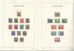 Germany Stamp Collection on 9 Hingless Lighthouse Pages, 1920-1933, JFZ