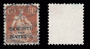 Switzerland 1922 Sc 2o23 League of Nations (SDN) uvf (copy 2)