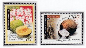 French Polynesia 1999 - Island Fruits  - MNH  Set  # 759-759