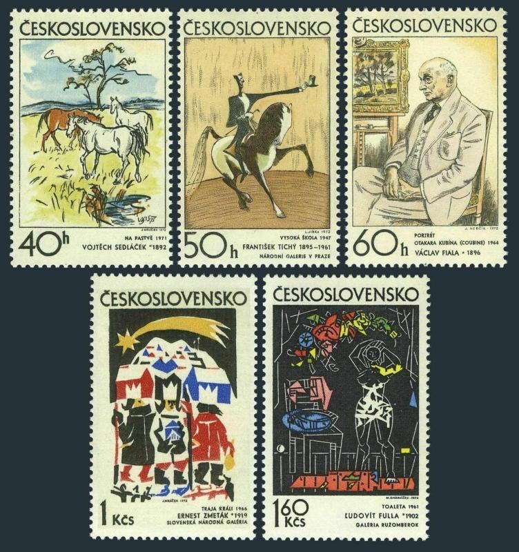 Czechoslovakia 1806-1810,MNH.Michel 2060-2064. Czech and Slovak graphic Art,1972