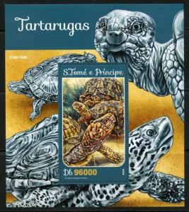 SAO TOME  2016 TURTLES  SOUVENIR SHEET MINT NEVER HINGED