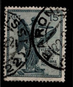 ITALY Scott 138 Used 1921 Winged Victory stamp