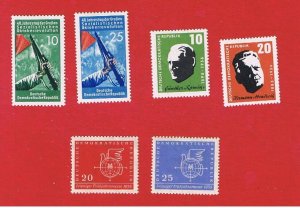 Germany(DDR) 373-378  MVFLH OG   3 sets  Free S/H