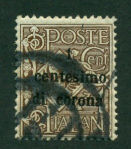 Austria (Italian Occ) 1919 #N64 U SCV(2020)=$4.00