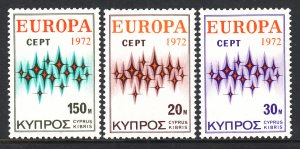 Cyprus 380-382 Europa MNH VF