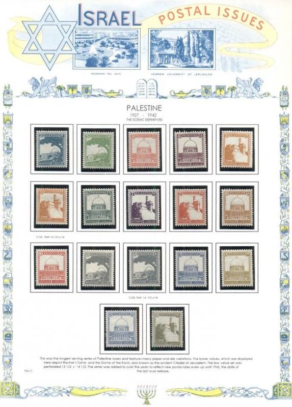 PALESTINE & PALESTINE AUTHORITY 1918–1999, Mint in 2 binders, Scott $11,04.00+