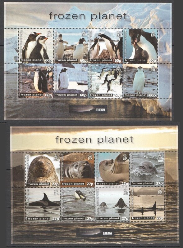 K0619 2011 British Antarctic Territory Frozen Planet Bbc #545-560 2Kb Mnh