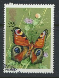 Great Britain  SG 1153 SC# 943 Used / FU with First Day Cancel - Butterflies