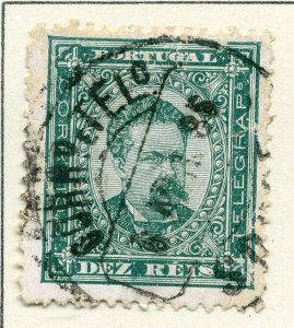 PORTUGAL;  1882-84 early classic Luis issue used 10r. value
