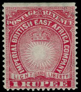 BRITISH EAST AFRICA SG14, 1r carmine, LH MINT.