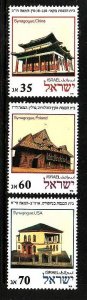 Israel-Sc#998-8 -unused NH set-Synagogue Models-1988-