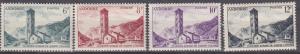French Andorra #128-31. Mint NH. VF 
