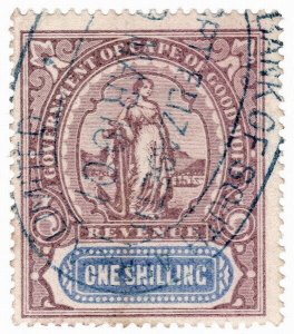 (I.B) Cape of Good Hope Revenue : Stamp Duty 1/- (1898)