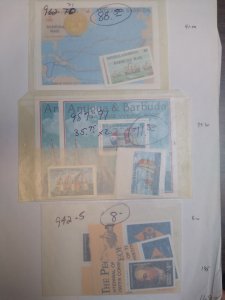collection on pages Barbuda 929//1689 NH sets PS: CV $1878