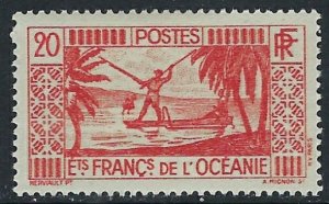 French Polynesia 87 MH 1934 issue (ak3100)