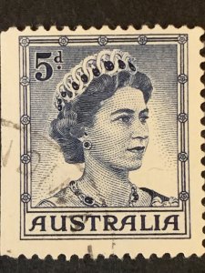 Australia 5d red stamp  ,  black cancelled postage used, refno:5016