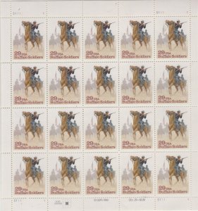 Scott 2818 - Buffalo Soldiers  Sheet Of 20 .  MNH. OG.  #02 2818sh20