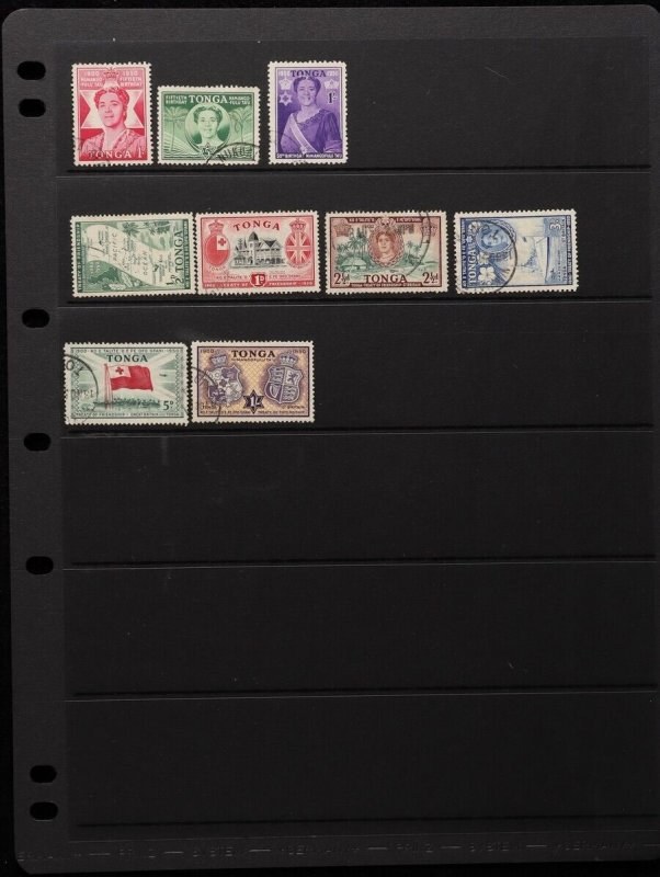 TONGA 1938-51 KGVI Used Collection. SG cat £181.