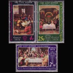 ST.KITTS-NEVIS 1973 - Scott# 263-5 Easter Set of 3 NH