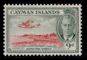CAYMAN ISLANDS GVI SG143, 9d scarlet & grey-green, M MINT. Cat £13.
