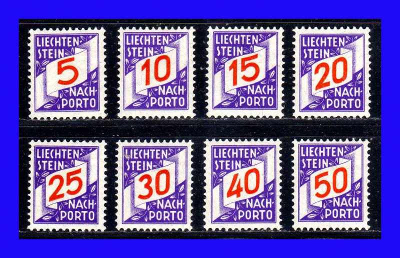 1928 - Liechtenstein - Sc.  J 13 - J  20 - MNH - V. catalogo 100 € - LI- 209