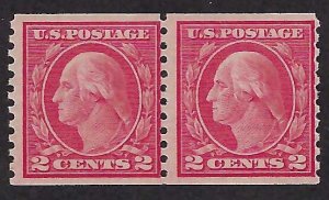 US Scott #444 Mint Pair NH OG F-VF