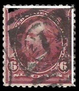 # 282a Purple Lake Used PAIR Garfield One stamp XF SCV-120.00