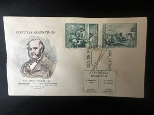 C) 1966. ARGENTINA. FDC. ARGENTINE PAINTERS. MULTIPLE STAMPS. XF