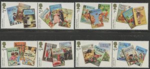 GREAT BRITAIN Sc#3648-3655 2017 Ladybird Books Pairs Complete Set OG Mint NH