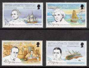 BRITISH ANTARCTIC 1994 Antarctic Heritage Trust; Scott B1-4, SG 246-48; MNH