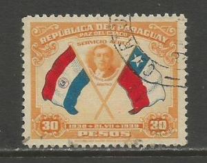 Paraguay   #C117  used  (1939)  c.v. $0.60