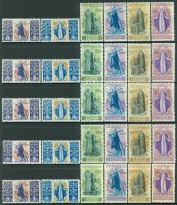 ITALY : 1948. Sassone #547-77, A146-47. 5 sets All are Fresh & VF MNH. Cat €1100