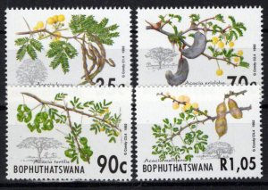 South Africa Bophuthatswana 278-281 MNH Acacia Trees Nature ZAYIX 0424S0124M