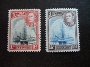 Stamps - Bermuda - Scott# 118-119 - Used Part Set of 2 Stamps