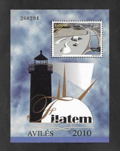 SE)2010 SPAIN, THEMATIC PHILATELY EXHIBITION FILATEM 2010, AVILÉS-ASTURIAS, OSC