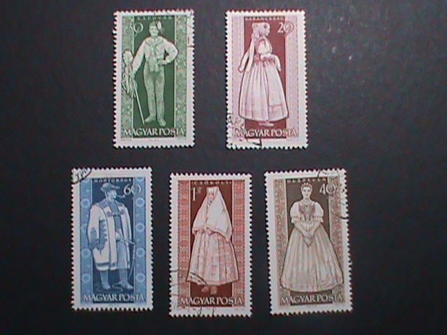 HUNGARY-1966-SC#1539//43 PROVINCIAL COSTUMES-POPULAR ART EXHIBITION-VERY FINE