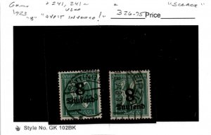 Germany, Postage Stamp, #241, 241a Inverted Overprint Used, 1923 (AF)