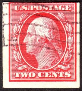 1908, US 2c, Washington, Used, Sc 344